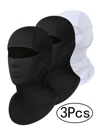 1pc/2pcs Unisex Autumn/Winter Balaclava, Breathable Windproof Face Mask For Outdoor Cycling, Hiking, Fishing And Other Sports
