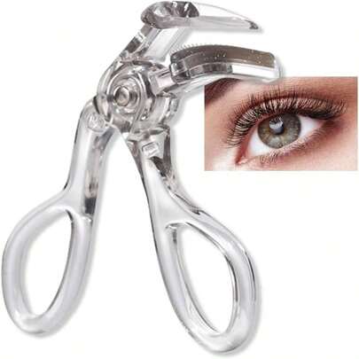 1Pc/3Pcs Portable Frameless Lash Curler With Comb - Wide-Angle Sunflower Eyelash Curler For Natural Curl | No-Pinch Design & Beginner-Friendly (Travel Size)
