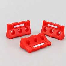 9pcs/Set Dollhouse Building Street Toy Set, Includes Roadblocks, Fences, Signs, Miniature Traffic Barriers, Cones, Pedestrian Crossing Signals, Plastic Road Signs & Warnings, Suitable For Traffic Education Model - one-size - View 7