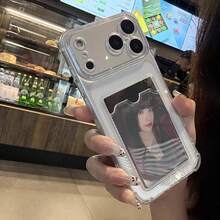 1个极简透明TPU软壳保护套，带卡槽，兼容 17 Pro/17 Pro Max、11、16 Pro Max、13/14/15/16 - 無色 - 查看 5