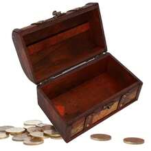 Decorative Jewelry Chests & Boxes - Vintage Wood Box - 查看 4