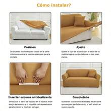 AMOROSA Sofa Slipcovers - Khaki - View 5