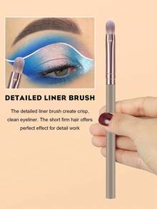 8 Soft Makeup Brushes, Including Contour Brushes, Nose Contour Brushes, Eyeshadow Brushes, Eyebrow Brushes, Lip Brushes, And Detail Brushes-Ideal For Beginners, Professional Makeup Application, And Novice Beauty Practice. - Multicolor - View 4