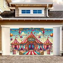 1 Piece Polyester Circus Theme Backdrop, MultiFunctional Party, Suitable Weddings, Birthdays, Anniversaries,, New Year, Valentine's Day, No Electricity Required, Indoor And Outdoor Decorations - Nhiều màu - Xem 4