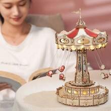 Adult Building Block Toys - Flying Chairs [rotatable With Music] - View 4