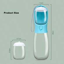 2-In-1 Pet Water & Food Bowl, Large Capacity Portable Cat/Dog Feeding Dish - Multicolor - View 5