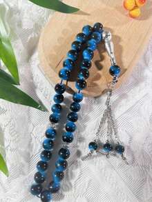 1串33颗珠子，中东沙特阿拉伯祈祷念珠，阿拉伯祈祷念珠，伊斯兰教迪克尔念珠，玻璃祈祷念珠 - 彩色 - 查看 8