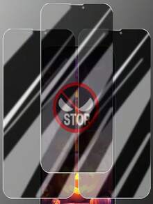 3片装隐私屏幕保护膜，凹槽设计，防刮钢化玻璃，兼容 17 Pro Max/17/16 Pro Max/16/15/14/13/12/11系列，兼容手机壳，易于安装。全屏覆盖，采用9H硬度高品质玻璃制成，兼容手机壳。 - 黑色 - 查看 4