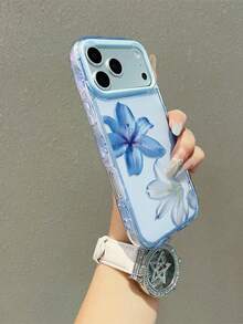 1 ốp lưng điện thoại họa tiết hoa ly xanh nhạt và trắng, ốp lưng điện thoại họa tiết hoa ly xanh trắng tươi tắn, chống sốc toàn thân, tương thích với iPhone 16 15 14 13 12 ProMax 11, ốp lưng bảo vệ điện thoại dễ thương kiểu Hàn Quốc, ốp lưng điện thoại họa tiết hoa ly xanh trắng văn học, quà tặng tương thích với iPhone 17/17Pro/17ProMax/17Air, quà tặng ngày Valentine, tương thích với iPhone 17 ProMax, tương thích với iPhone 13, tương thích với iPhone 15, tương thích với ốp lưng điện thoại 16. - Màu xanh lam - Xem 2