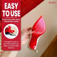 Angelus Walk On Red Paint Restorer For Red Bottoms, Color Renewal, Bottom Shoe Paint For Christian Louboutin High Heels And Leather Soles U2013 Durable, Flexible, And Easy Application U2013 2 Fl Oz - trắng - Xem 3