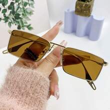 1pc Women's Fashion Fashion Glasses, Street Style - Green - View 1