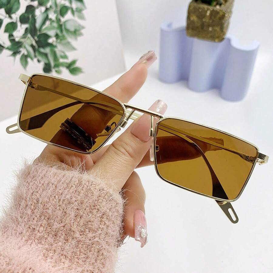 1pc Women's Fashion Fashion Glasses, Street Style - Green - View 1