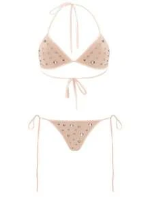 Summer Beach Women's Bikini Sexy Y2K Streetwear Fashion Women's Clothing - 如圖19西瓜紅 - 查看 12