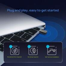 tp-link TL-WN823N Driverless Version: Plug And Play, Driverless, Multi-System Compatible, Supports AP Hotspot Mode, High-Speed Wireless Transmission, Mini USB Design Suitable For Various Scenarios, Black. - Black - View 2