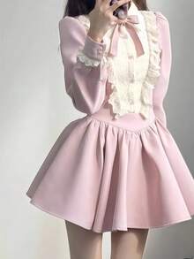 1 chiếc đầm ngắn kiểu Pháp cổ điển, thanh lịch, sang trọng, thích hợp cho tiệc sinh nhật, tiệc lễ hội, biểu diễn sân khấu, chụp ảnh, Halloween và mùa xuân. - Nhiều màu - Xem 29