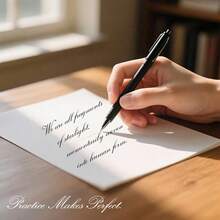 Caligrafía Moderna para Principiantes: Cuaderno de Trazado para Adultos & Adolescentes - 32 Hojas de Práctica para Alfabeto, Palabras, Oraciones para Aprender Caligrafía Elegante, Regreso a la Escuela - A - Ver 8