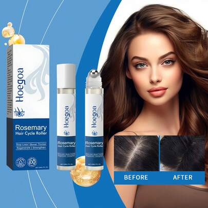 Hoegoa 护发精华滚轮，滋养头皮护理，保湿，柔顺，亮泽秀发日常按摩精华