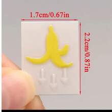 2 miếng dán nút xe hình vỏ chuối vàng! Chỉ dẫn vị trí thùng rác, ngăn hành khách xả rác bừa bãi, thiết kế ngộ nghĩnh, dễ thương tạo thêm nét độc đáo cho nội thất xe. - 2 miếng dán hình quả chuối - Xem 4