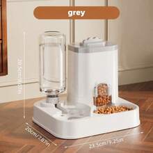 Pet Supplies Set: Cat Bowl, Dog Bowl, Cat Food Bowl, Dual Bowl Automatic Water Dispenser, Neck Protection Automatic Pet Feeder - 2L - View 2