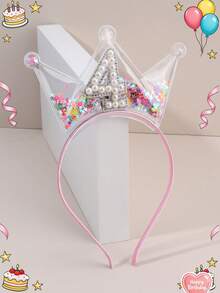 1个生日快乐皇冠发箍，适合1-9岁、12岁、13岁和16岁的女孩，彩色发箍，时尚发饰，生日派对礼物送给闺蜜。关注我们的店铺，获取最新款式，下次购物可享8折优惠。DZBB - 彩色 - 查看 3