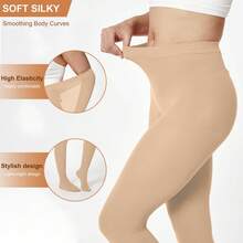 3 Pairs Women's Super Soft Fashionable Velvet Dance Tights Leggings - A - View 4