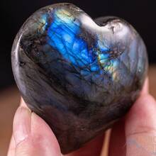 Natural Elongated Stone Hand Carved And Polished Heart-Shaped Craft Crystal Stone, Unique Luster, Suitable For Home Decoration - Multicolor - View 20