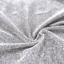1pc Metallic Thread Fabric, Knitted Elastic Glitter Tulle, Suitable For Wedding, Party Dress, Stage Design, DIY - Multicolor - View 59