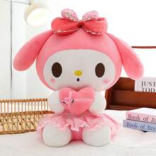 SANRIO 花朵图案毛绒娃娃，填充玩具，大型毛绒娃娃，儿童安抚娃娃，家居/汽车装饰，抱枕，沙发摆件，女孩礼物 - 彩色 - 查看 7