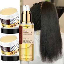 Nourishing And Caring For Hair Mask, Relieving Dryness, Frizz, And Lasting Smoothness - yellow hair mask - 查看 3