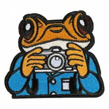 1pc Interesting Frog Embroidery Patch, Iron-On Animal Embroidered Cloth Patch, Animal Clothing Applique, Suitable For Sewing Enthusiasts To DIY Decorate T-Shirts, Hats, Backpacks, Jackets, Coats, Pants - A - View 12
