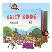 TendenciaLibro Interactivo Montessori, Libro Silencioso Para Niños Color AnimalCalidad premium - Animal - Ver 9