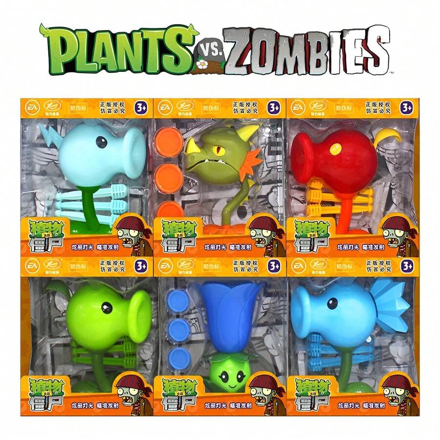 TendenciaFigura De Acción De Zombis Electric Peashooter De Plants Vs  Random 1pcsCalidad premium - 1 - Ver 1