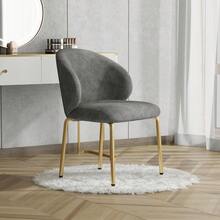 Living Room Chairs - Gray + Chenille - View 1