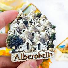 1pc Colorful Resin Fridge Magnet, Italy Travel Souvenir Florence, Milan, Venice, Dolomites, Sicily, Amalfi Lemon, Alberobello Art Decor For Refrigerator, Whiteboard, Cabinet, Dishwasher, Kitchen, Home, Valentine's Day Gift, Friends & Family, Historical Culture, Personalized Creative Cartoon Stationery Decoration, Shop Display - Multicolor - View 16