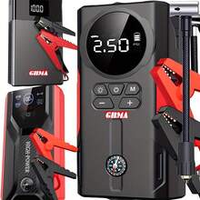 A3 Starter With Air Compressor, Portable Car Battery Booster (9.0 Gas /6.5 Liters ), 12V Ultra- Lithium Battery Jump Box Car Battery Jumper Starter 10000/28000/39800mah - 升級液晶顯示器汽車啟動器 CC - 查看 5