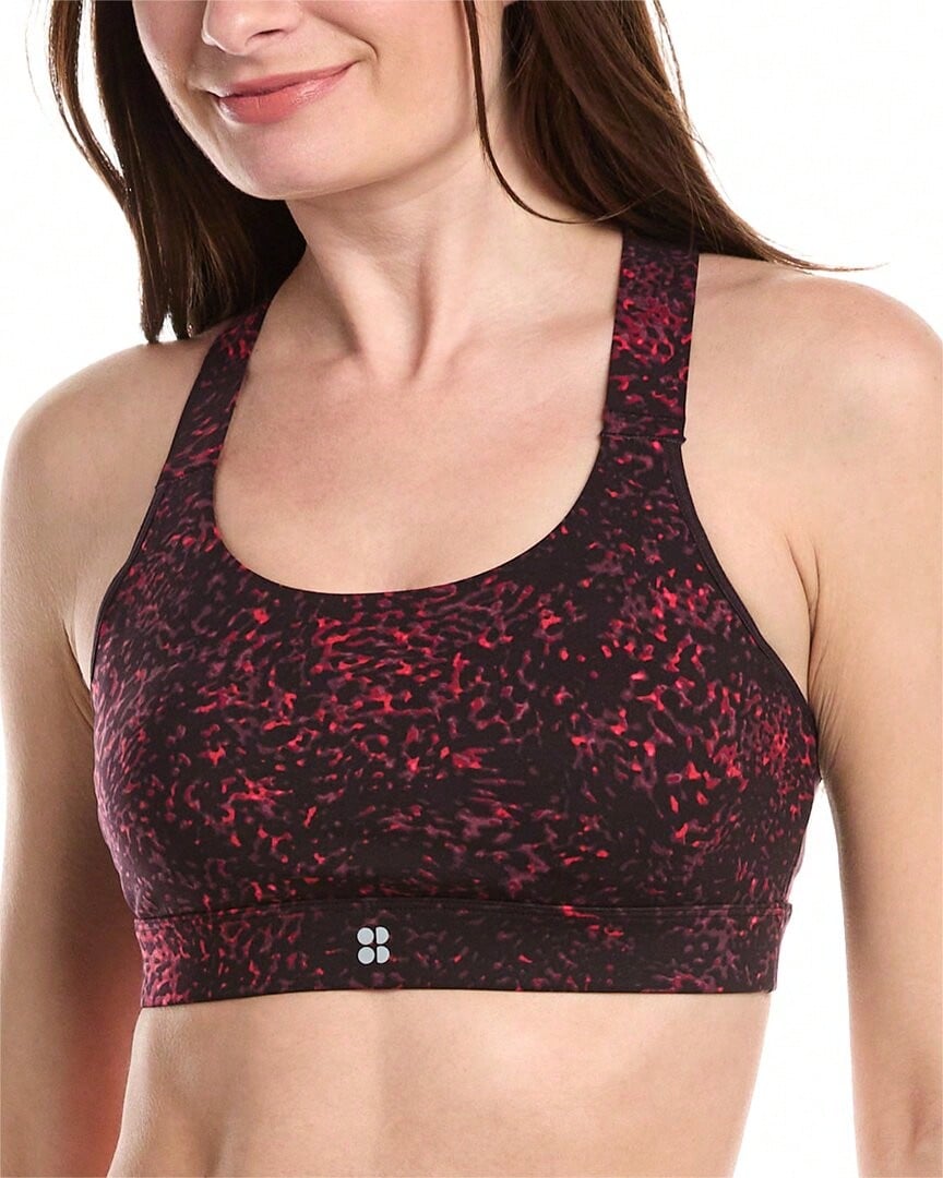 Power Medium Support Sports Bra - Đỏ - Xem 1