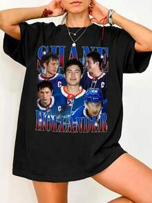 Shane Hollander Shirt, Hudson Williams Fan T-Shirt, Queer Hockey Movie Fan Gifts, Hot Rivalry T-Shirt - 黑色 - 查看 6