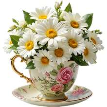Colección de imanes con diseños florales "Bendice este hogar": 9 diseños soleados desde cestas rústicas hasta tazas de té elegantes, un regalo reconfortante y un set de decoración - Multicolor A - Ver 11