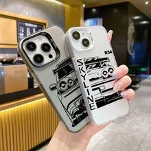 [24-Hour Local Shipping] Apple  22-25 Galaxy JDM Dream Car Case For OPPO Reno 14 13F 12F 11F 11 12 13 Pro A5 A3 Pro 5G Case Cool Matte Armor Shockproof Premium IMD Print - Black - View 7