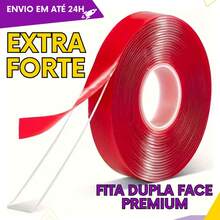 Combo 4 Fita Adesiva Mágica Dupla Face Extra Forte Transparente Gel Auto Colante Massa Acrílica 4,5MM - KIT1 FITA DUPLA FACE TRANSP. - Visão 1