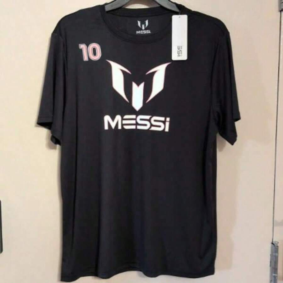 MESSIs Collection- Logo Graphic Short Sleeve Tee- Black Pink - Size LRG- NWOT - màu đen - Xem 1
