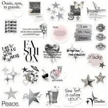 50pcs Y2K Aesthetic Stickers, Including Urban Girl Stickers, Y2K Style Black & White Stickers, Urban Stickers, Leopard Print Stickers, Art Stickers, Cartoon Stickers, Graffiti Stickers, Vinyl Stickers, Suitable For Water Bottles, Tumblers, Guitars, Luggage, Phones, Phone Cases, Laptops, Skateboards, Great Gift Item. - Multicolor a - View 5