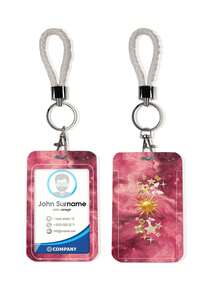 1pc ABS Cherry Pattern Fashionable Personalized Keychain Pendant, Bag Charm, Student Bus Protector - Multicolor - View 6