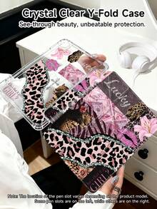 Shockproof Leopard Print Leopard Lily Pattern Air 8 (M4) 2026 (11-Inch), Air 8 (M4) 2026 (13-Inch), 11-Inch Air 3/4/5 2022/2024/2025 Tablet Protective Case, Compatible With Samsung Galaxy Tab, Kindle Paperwhite 12th Gen 2024, Transparent Backplate Fashion Pattern Protective Shell, Auto Sleep/Wake, Airbag Protection, Suitable For Gifts And Office Use Birthday - Nhiều màu - Xem 4