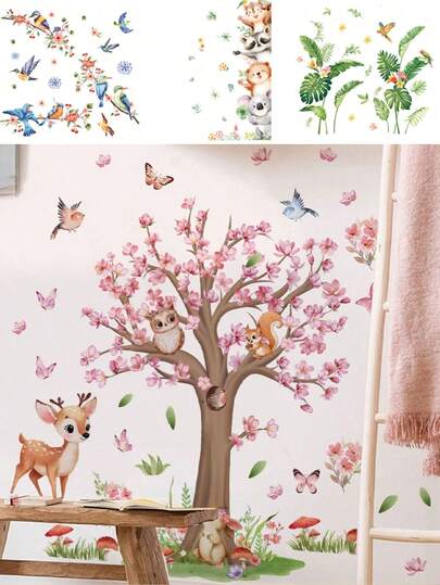 1PC/2PCS- Wallpaper -Boy Kids Room Decor Home Self-Adhesive Baby Nursery Decor Girl Decor Wallpaper Removable Wall Stickers For Wall Decor Living Room, Girls Bedroom, Window Stickers – Cute & Creative For Wall Art Kids Room Decor Bedroom Decor