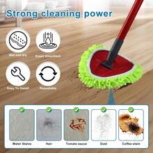 Mop Replace Head For O Cedar, Spin Mop Heads Replacements For Ocedar Easywring 1 Tank Spin Mop, Chenille Duster For Ocedar Mop Include 3 Pack Microfiber Chenille Mop Pad For Ocedar Spin Mop - ColorA - 查看 6