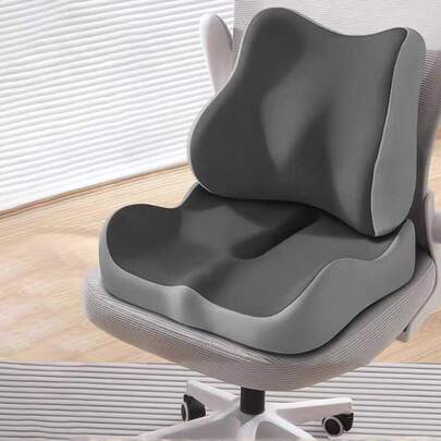 Car Memory Foam Lumbar Support Cushion - All-Around Breathable Comfort For Long Driving