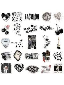 100pcs Y2K Aesthetic Sticker Set, Fashion Stickers, Y2K Gifts, Cute Stickers, Cool Stickers, Waterproof Vinyl Stickers For Water Bottles, Computers, Laptops, Phones, Luggage, Notebooks, Fridges, Etc. - Multicolor - View 6