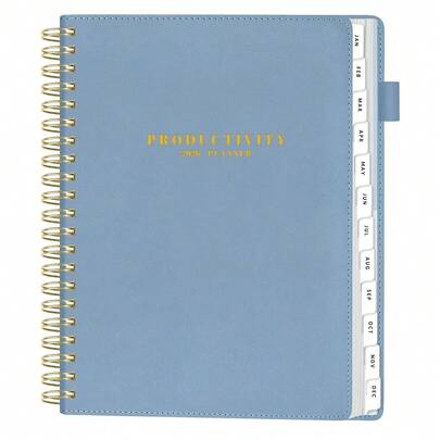 2026 Planner 8.5\ X 11\ – Dated  For Time Management - Daily,Weekly & Monthly Planner To Achieve Goals - Planner 2026 Dated From January 2026 – December 2026,Grey Blue