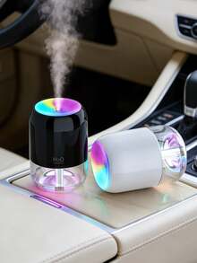 One 200ml Car Spray Humidifier, Household Products Of Bedroom Humidifier, Three Colors Available, With Colorful Atmosphere Light And Night Light Functions, USB Power Supply, Water Free Automatic Power-Off, Touch Control Operation, Silent Operation, Simple Design, Natural Beauty, Small And Easy To Carry - Multicolor - View 7
